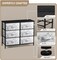 Sorbus 6 Drawers Dresser- Storage Unit with Steel Frame, Wood Top, Fabric Bins - for Bedroom, Closet, Office and more